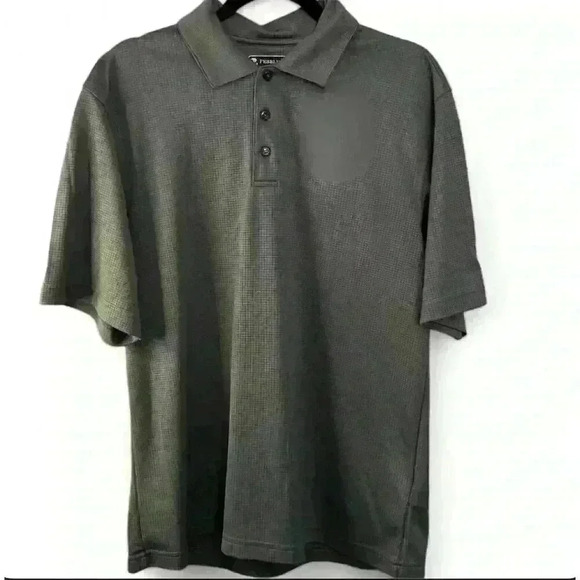 Pebble Beach Men's Gray Polo Shirt - Size Medium - Picture 1 of 7